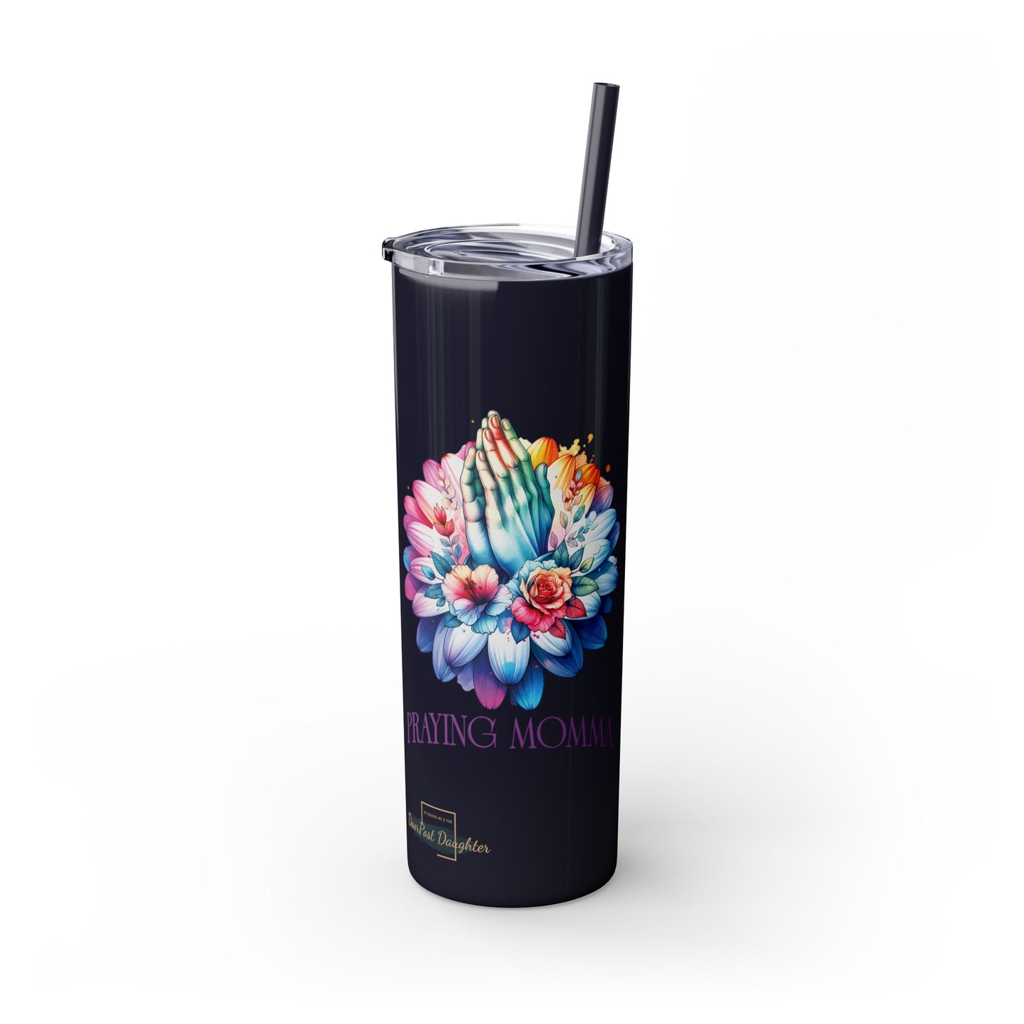 Praying Momma Tumbler with Straw, 20oz