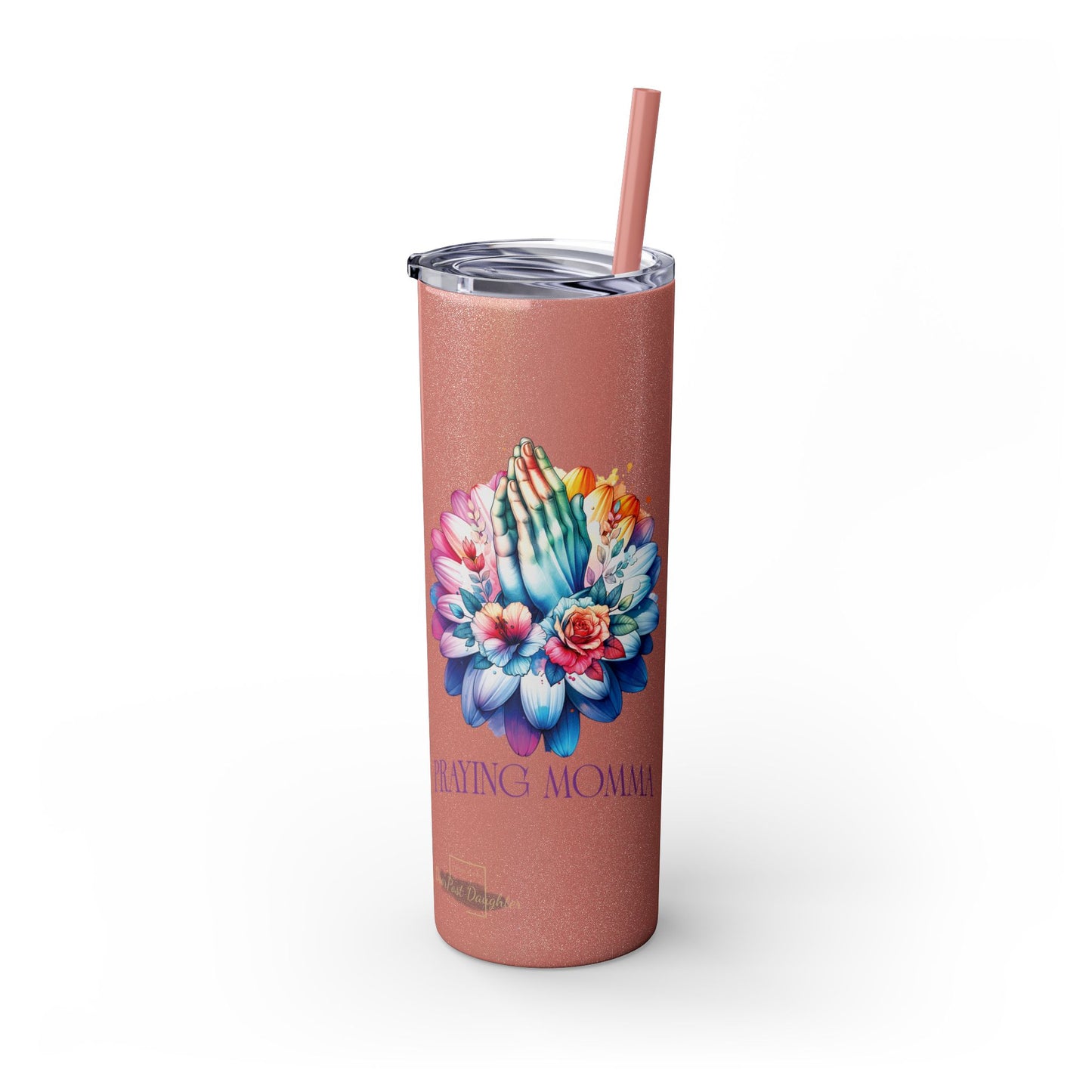 Praying Momma Tumbler with Straw, 20oz