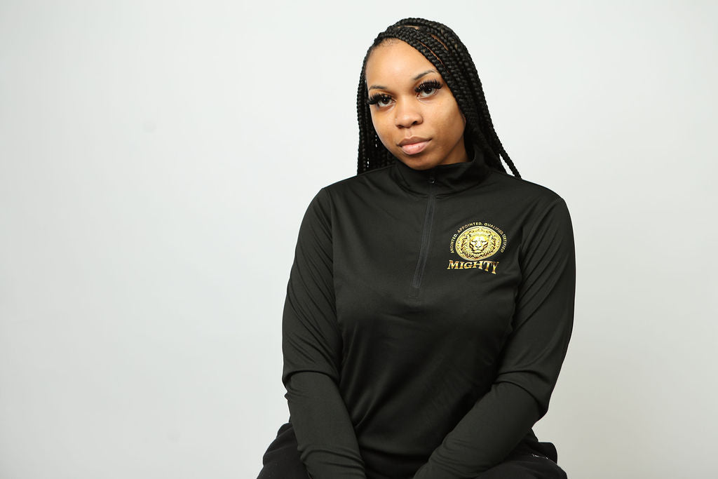 Mighty Gold Lion Quarter-Zip Pullover ( Women)