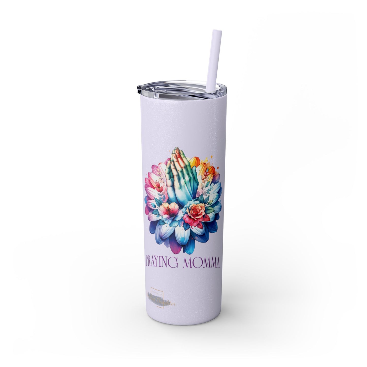 Praying Momma Tumbler with Straw, 20oz