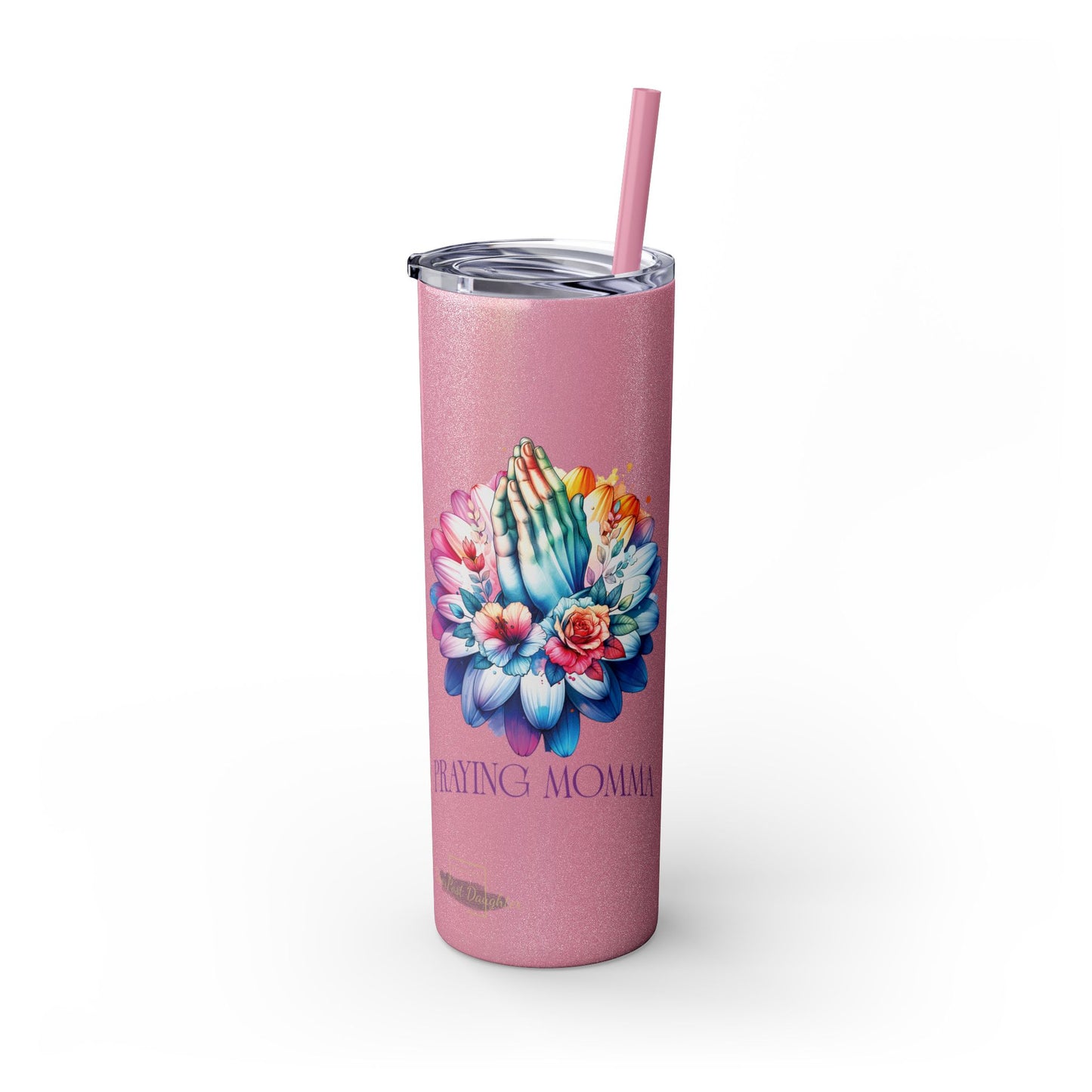 Praying Momma Tumbler with Straw, 20oz