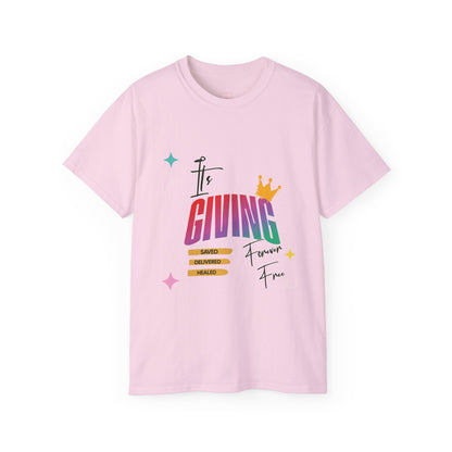 It's Giving- Cotton Tee (Women)