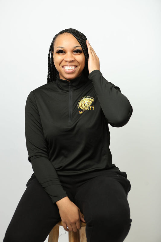 Mighty Gold Lion Quarter-Zip Pullover ( Women)