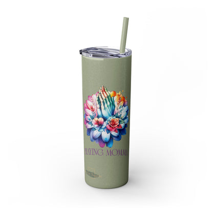 Praying Momma Tumbler with Straw, 20oz